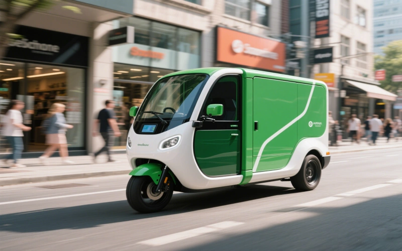 Livraison urbaine rapide et propre avec triporteur électrique